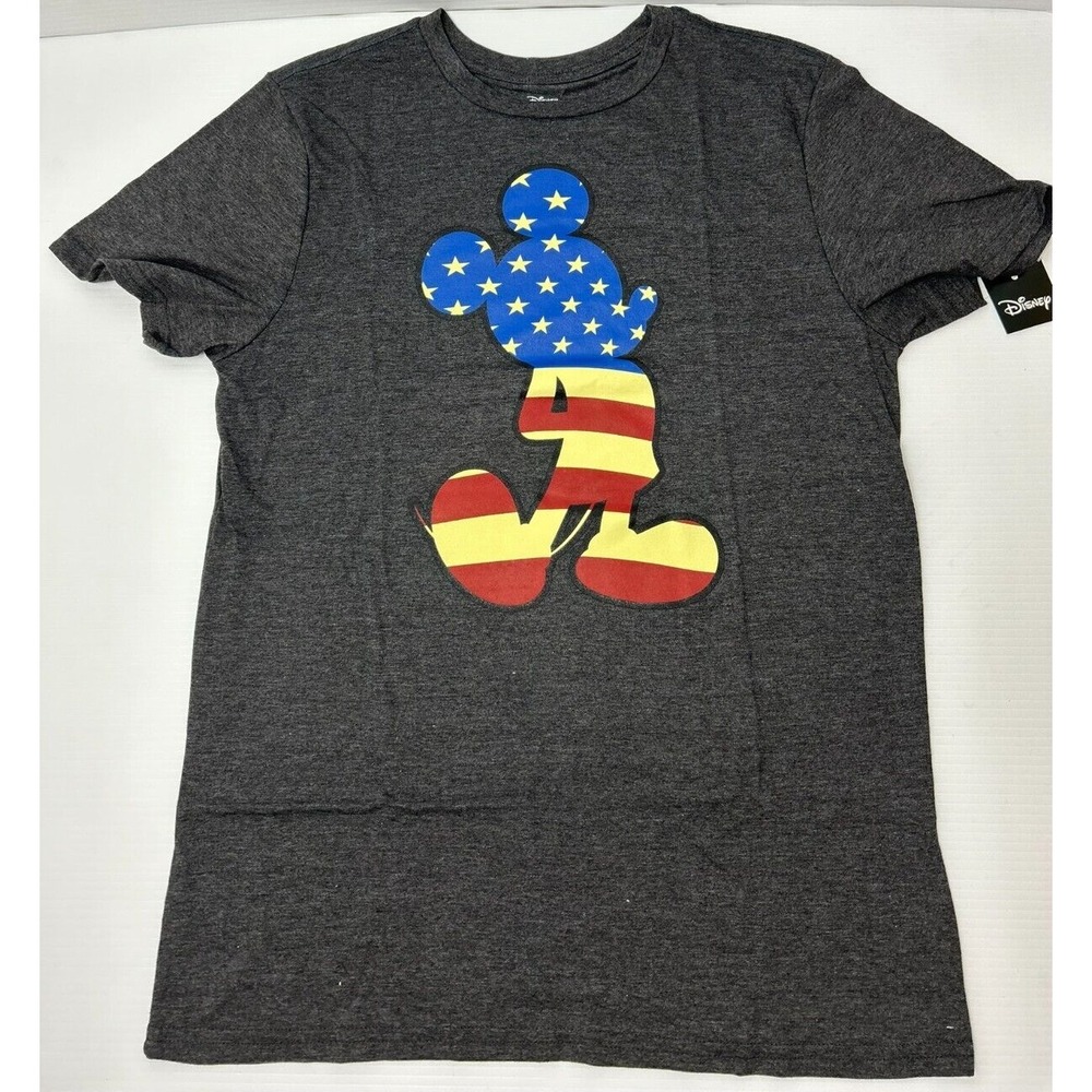 Disney Mickey Mouse Flag T-Shirt USA 4th July American Patriotic Men's Large - Picture 4 of 9